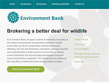 Tablet Screenshot of environmentbank.com